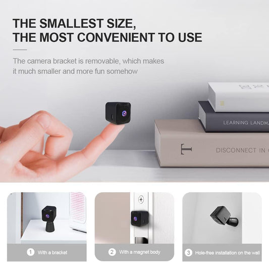 Hidden Mini Camera SQ8 Night Vision | SQ8 Mini Spy Camera 1080p | Mini DV Smallest Wireless