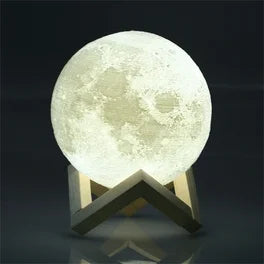 LED Moon Lamp – 3D Printed Lunar Night Light 8 Colors